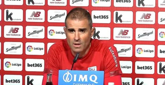 Garitano sobre la Copa ante el Sestao: "Tenemos que ser serios y tratar de hacer un buen partido"