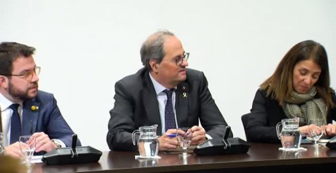 Torra reúne a los partidos y asociaciones independentistas