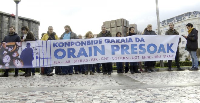 Concentración contra la política penitenciaria en Bilbao