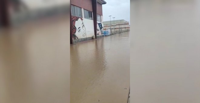 La borrasca 'Gloria' inunda las calles de Los Alcázares