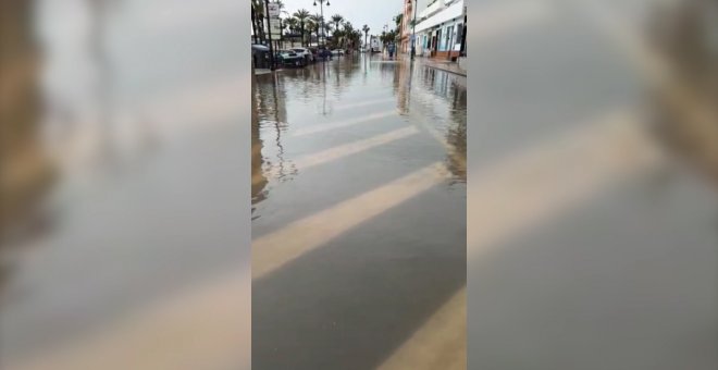 Las calles de San Pedro del Pinatar tras la borrasca 'Gloria'