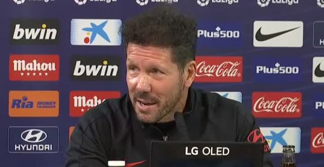 Diego Pablo Simeone: "A mí dame el VAR, antes no había mucha justicia"