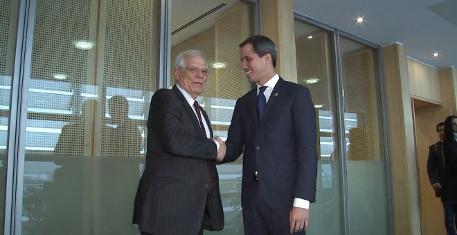 Guaidó se reúne en Bruselas con Borrell y Schinas