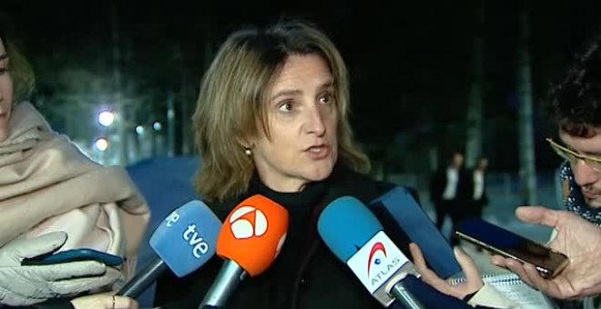 Teresa Ribera asegura que el mensaje de Sánchez en Davos ha tenido una respuesta "satisfactoria"