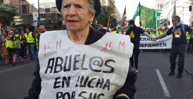 Voces de la precariedad - Escrivá & pensionistas en las calles