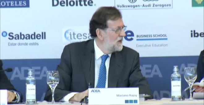 Rajoy, preguntado por la RFEF: "He venido aquí a hablar de mi libro"