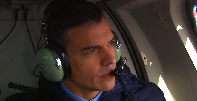 Sánchez visita en Cataluña las zonas más afectadas por la borrasca