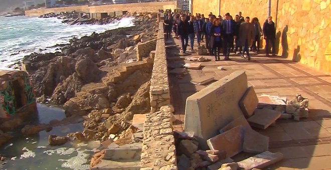 Pedro Sánchez visita las zonas más afectadas por 'Gloria'