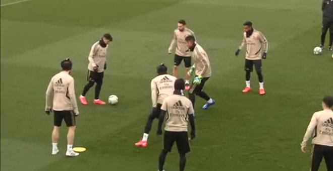 Última sesión de entrenamiento del Real Madrid antes del partido contra el Valladolid