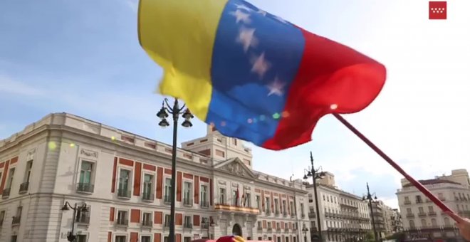 La Comunidad de Madrid da la bienvenida a Juan Guaidó