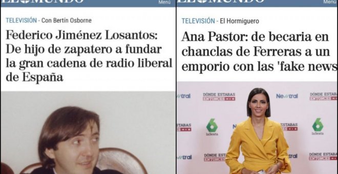 El tuit sobre Jiménez Losantos y Ana Pastor que denuncia el machismo de 'El Mundo'