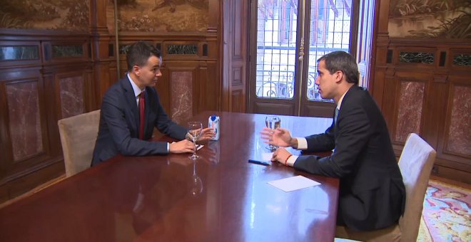 Guaidó mantiene un encuentro con la ministra de Exteriores
