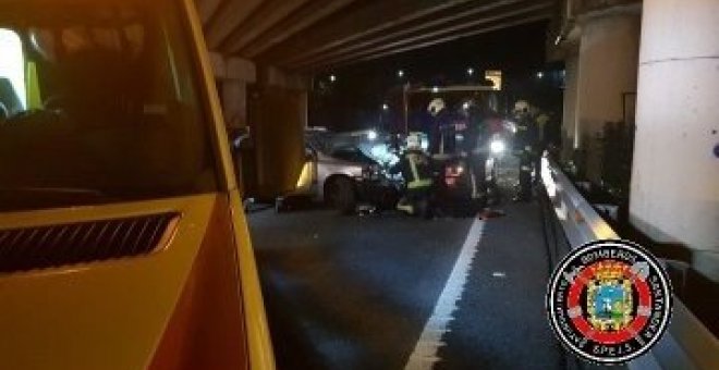 Evacuado a Valdecilla un joven de Bilbao tras un accidente en la S-10