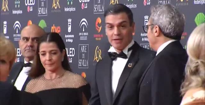 Pedro Sánchez asiste a la gala de los Goya en Málaga