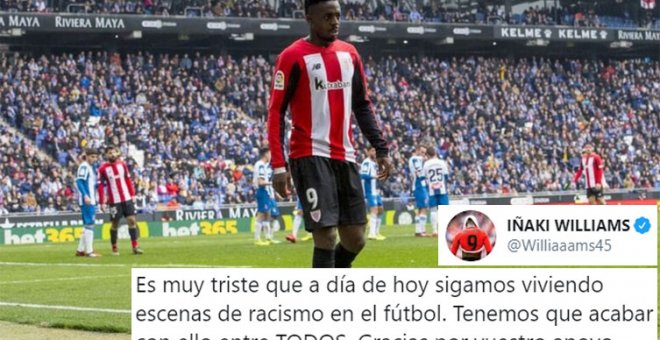 La reacción a los insultos racistas a Iñaki Williams: "En España solo se suspende el fútbol si llaman nazi a un nazi"