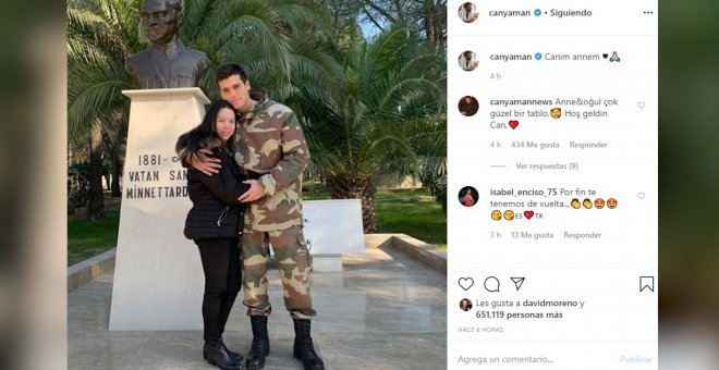 Can Yaman reaparece en Instagram con una fotografía con su madre