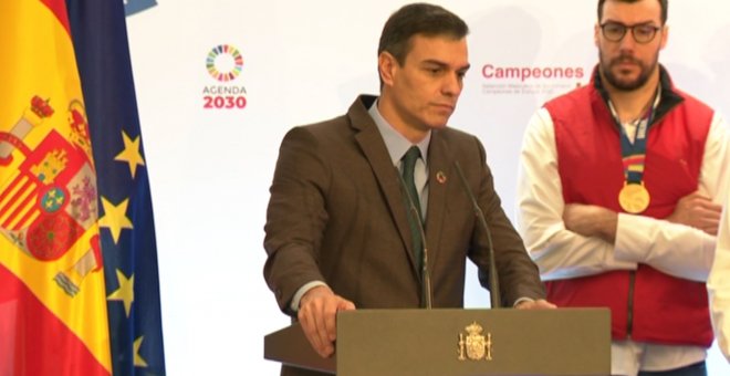 Sánchez: "Aprender de los errores os ha llevado a este oro"