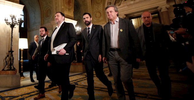 Junqueras: "El 155 no va servir per fer-nos desistir, per fer-nos por"