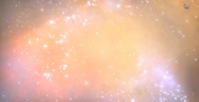 Posible megafusión de cúmulos galácticos a 3.000 millones de años luz