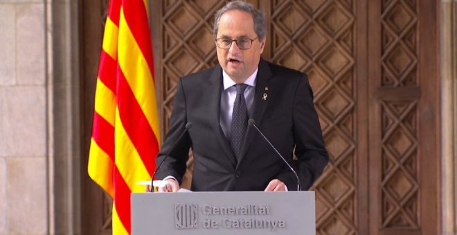 Torra anuncia que convocarà eleccions un cop el Parlament aprovi els pressupostos