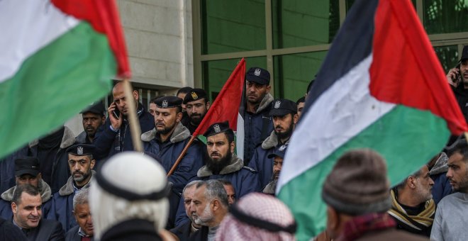 Miles de palestinos protestan contra el 'acuerdo del siglo' de Trump y Netanyahu