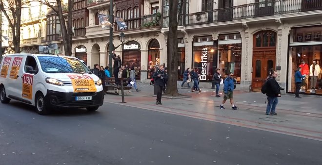 Manifestación en Bilbao por huelga general