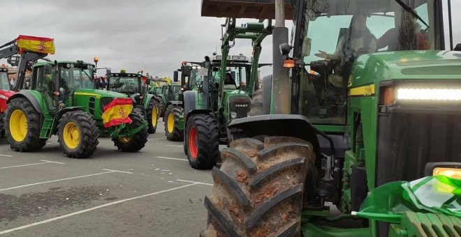 'Tractorada' de agricultores y ganaderos por Salamanca