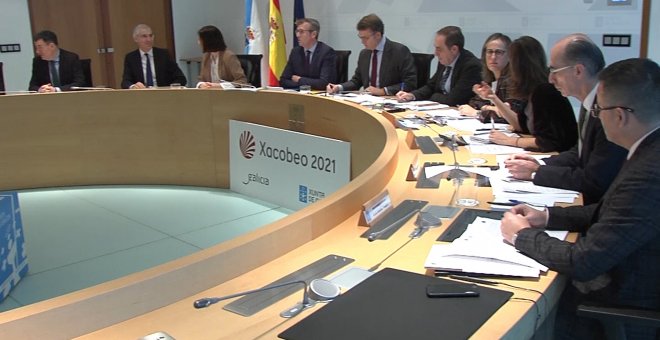 Feijóo preside la reunión de su Gobierno en Santiago