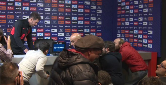 Rueda de prensa del entrenador del Atlético de Madrid, Diego Simeone