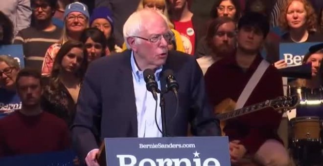 Bernie Sanders encabeza las encuestas del primer caucus demócrata en Iowa