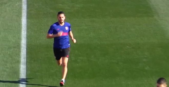 Koke ya trabaja con el grupo y estará disponible contra el Granada