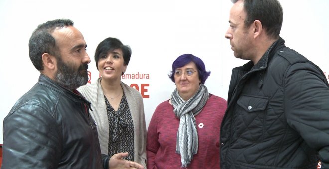 PSOE provincial de Cáceres en rueda de prensa