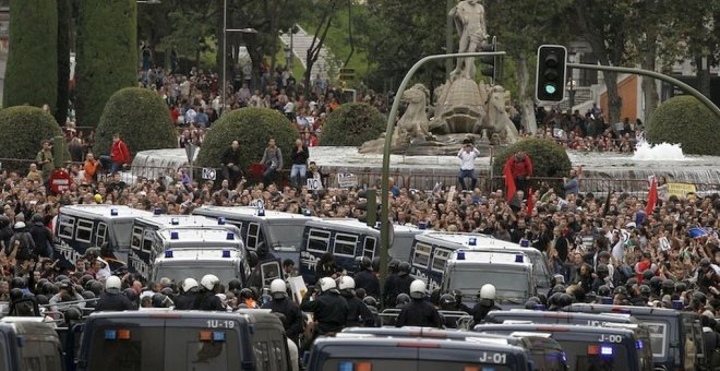 Hasta cinco meses de cárcel para seis personas por el 'Rodea el Congreso' de 2013