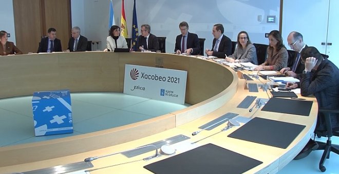 Feijóo preside la reunión del Consello en Santiago