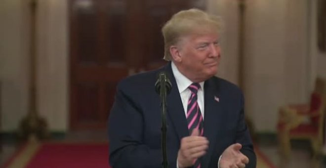 Trump celebra de forma triunfal el fin del 'impeachment'