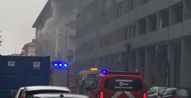 Incendio en el barrio de Sarriko en Bilbao