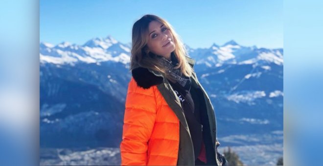 Elena Tablada de escapada en la nieve en Crans Montana