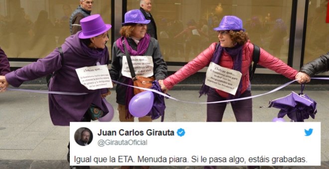 Girauta sale en defensa de Abascal y desprecia a una marcha feminista: "Igual que ETA, menuda piara"