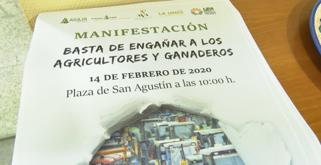 Manifestación en València el viernes por el futuro del sector agrícola