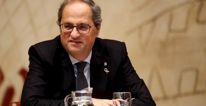 Torra anuncia que se investigan 37 actuaciones de los Mossos en las protestas por la sentencia del 'procés'