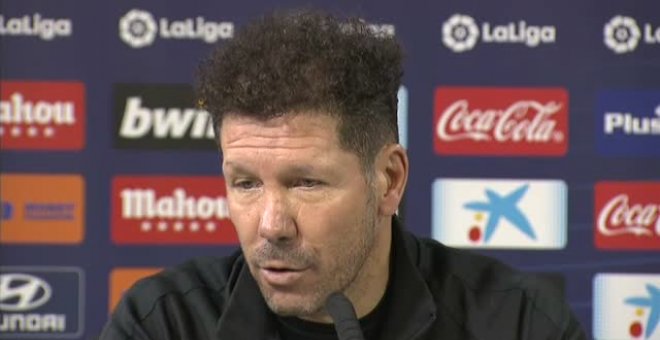 Simeone: "tenemos apuntadas todas las energías para el partido ante el Valencia"