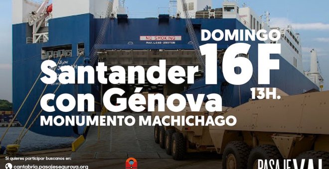 Pasaje Seguro se concentra mañana en Santander contra el tráfico de armas