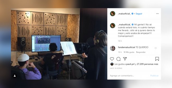 Malú comienza a grabar su nuevo disco