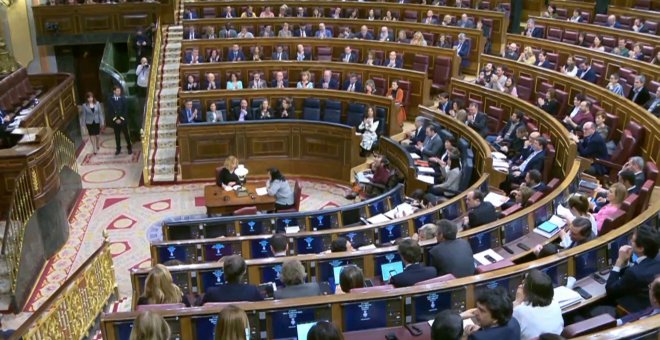 Sesión Plenaria en el Congreso para la convalidación de Reales Decretos-leyes