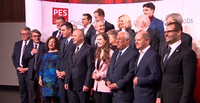 Sánchez participa en una reunión de líderes socialistas europeos