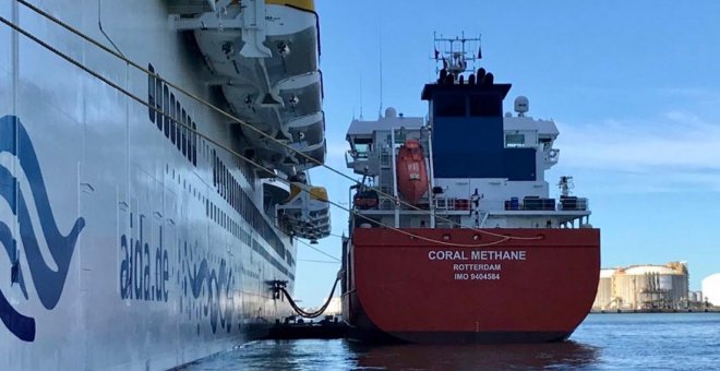 Las operaciones de abastecimiento de GNL a barcos se triplican en España en 2019
