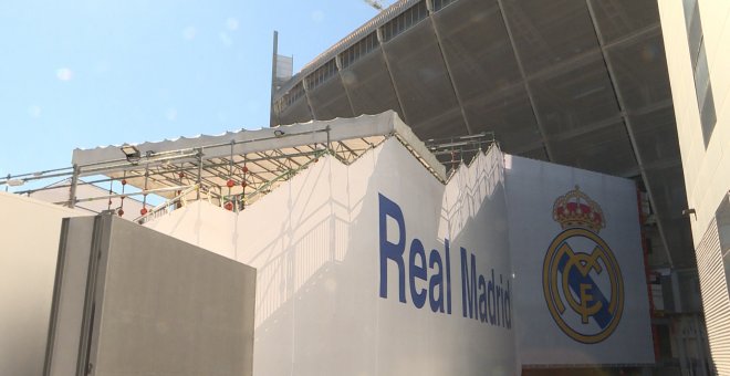 Avanzan a buen ritmo las obras en el Santiago Bernabéu