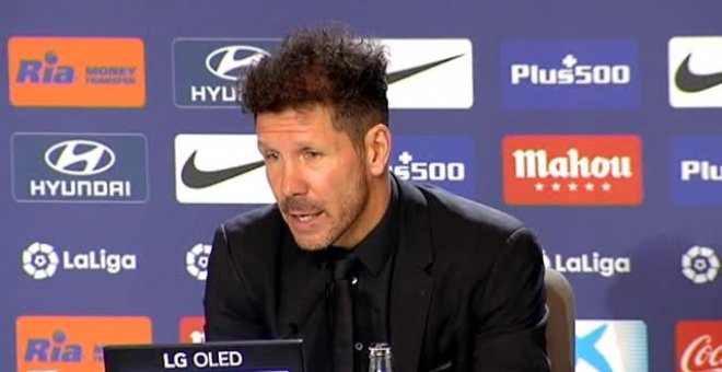 Simeone: "Desde que empezó la temporada hemos tenido altibajos"