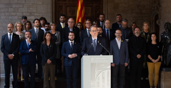 Consejeros y diputados acompañarán a Torra y Aragonès en la mesa de diálogo