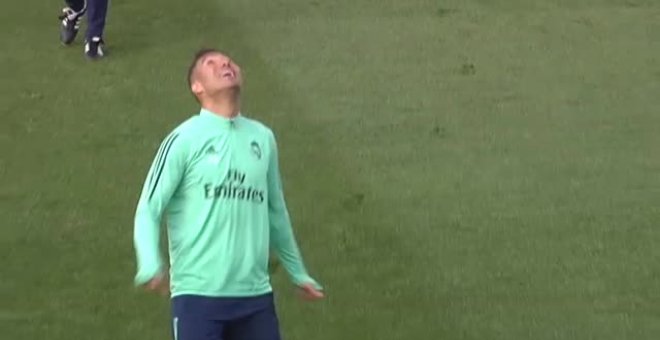 Caras alegres en el Real Madrid antes de enfrentarse al Manchester City
